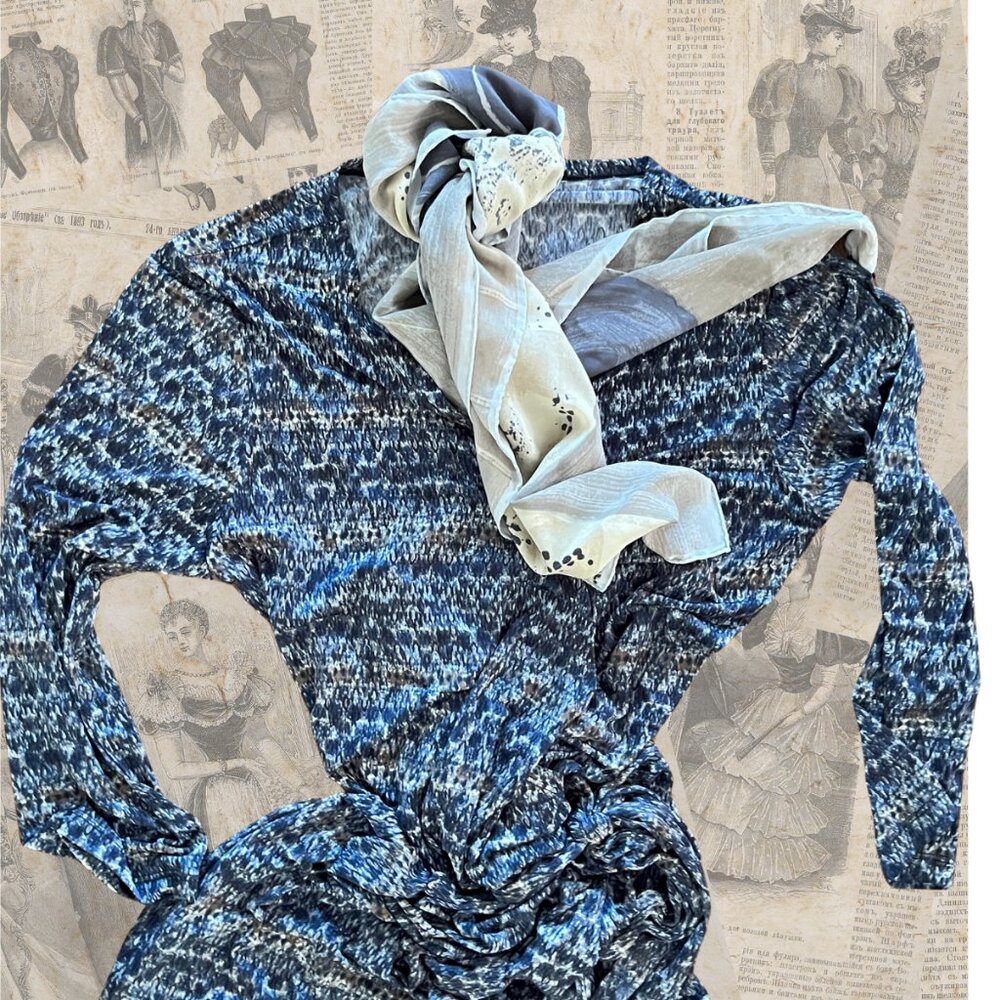 Drapey Soft Wrap Dress - XL - Kulayan - USA Brand Made in the Philippines - EUC